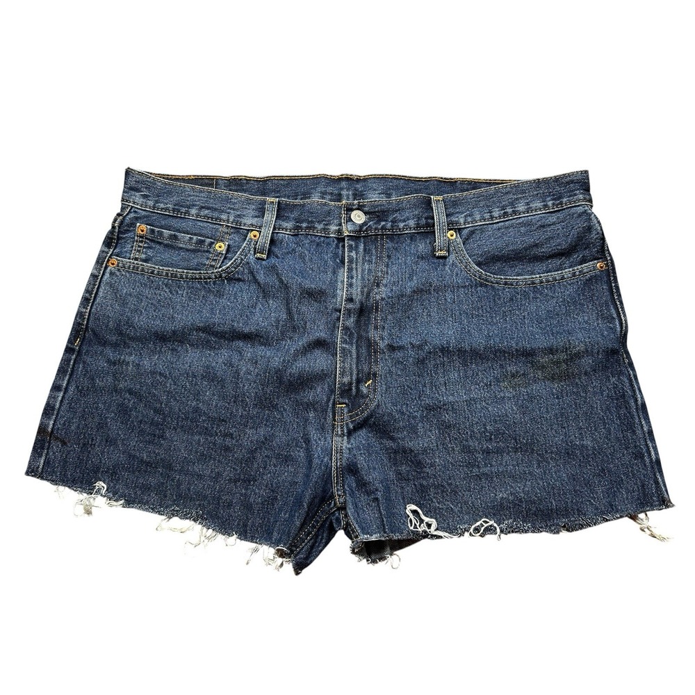 Levi's 405 Women's Denim Jean Shorts Size 40 L 10 Blue Cut Off
